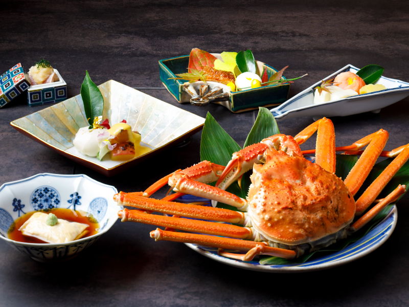 古香里庵「活蟹の茹」の創作懐石（お２人様で1杯）（2020/11/09～2021/03/15)